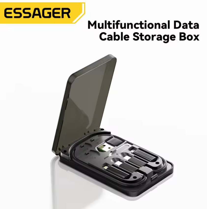 Детальная фотография Выбор переходников Essager 4в1 с кабелем USB-C Black
(2)