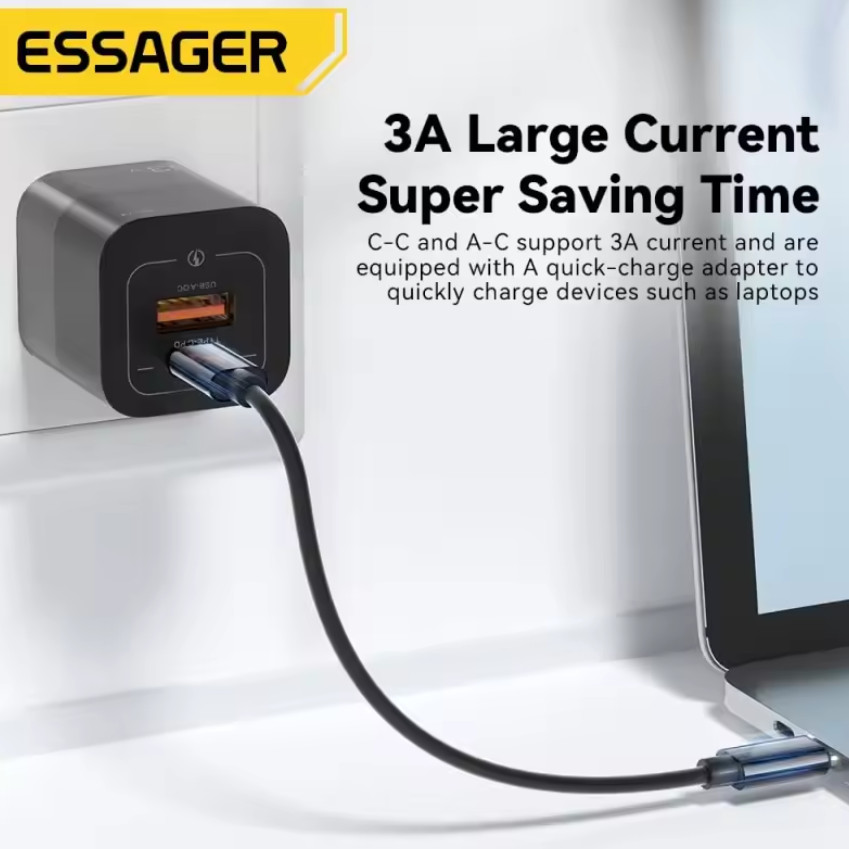 Детальная фотография Выбор переходников Essager 4в1 с кабелем USB-C Black
(5)