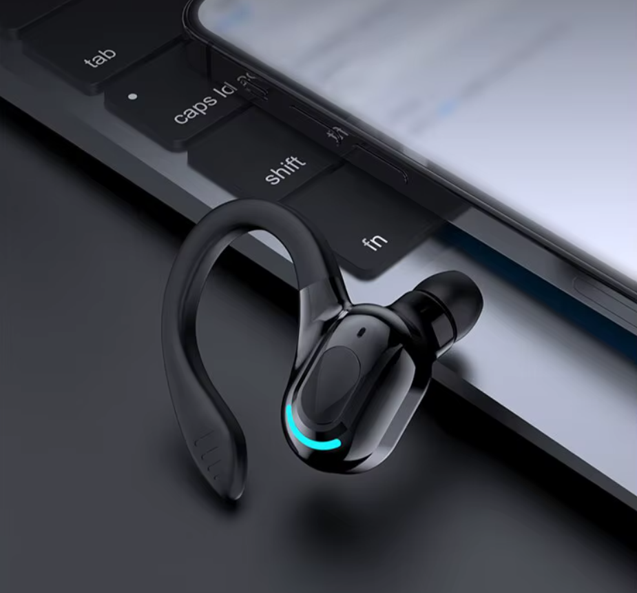 Бездротовий Bluetooth навушник з вушним кріпленням та шумозаглушенням - 7