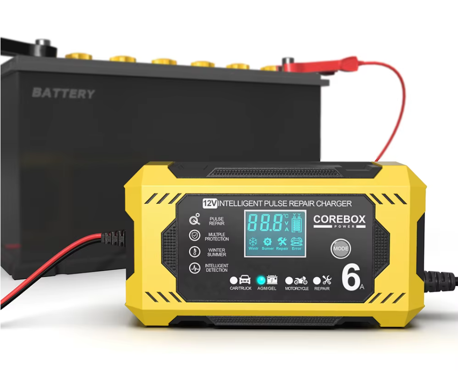 Імпульсний Зарядний Пристрій Для Автомобільного Акумулятора 12в 6А - 1