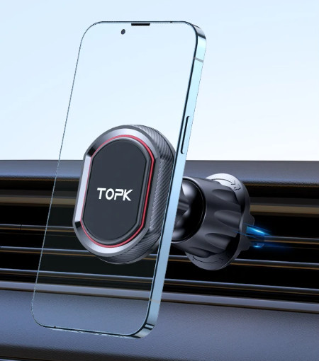 Крепление смартфона в авто с магнитом Topk T-10 - 6
