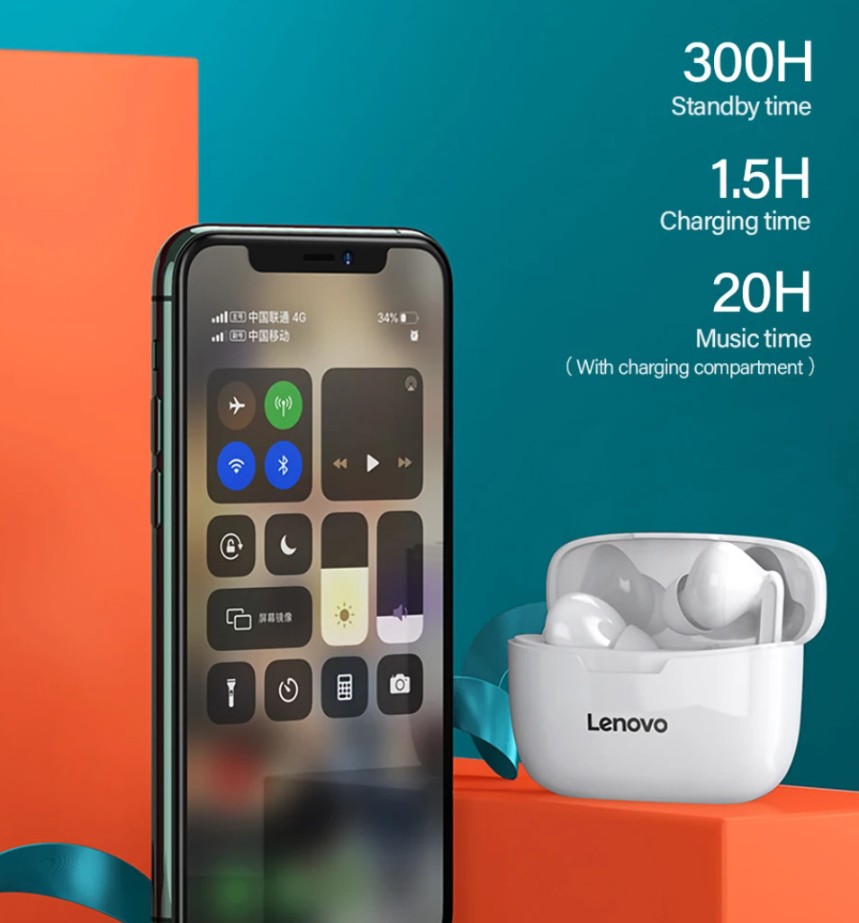 Беспроводные наушники Lenovo ThinkPlus XT90 - 7