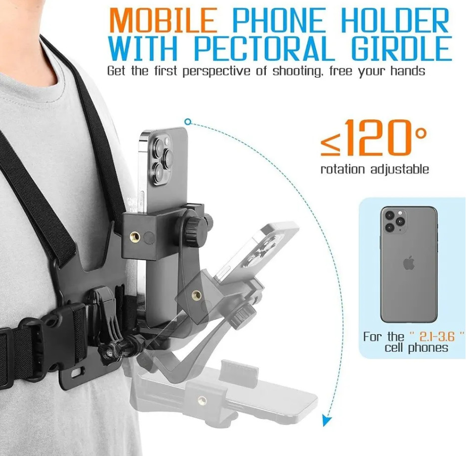 Кріплення на груди для смартфона або GoPro CH-5 - 3