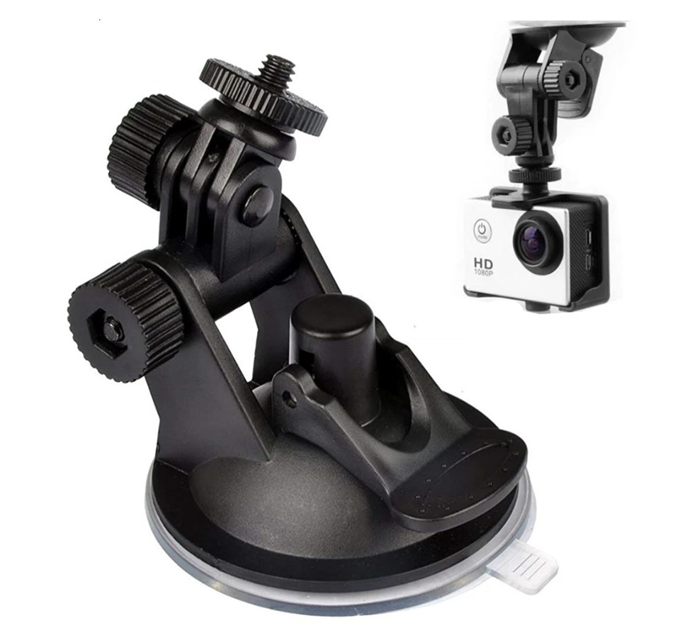 Присоска с креплением для GoPro и резьбой 1/4" для камер регистраторов оборудования S-GP1 - 0