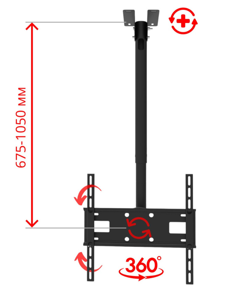 Квадо К-183 Потолочное Крепление Для ТВ - 2
