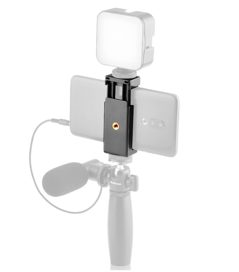 Minifocus M-1 Pro держатель адаптер для смартфона на штатив под винт 1/4" и холодный башмак - 2