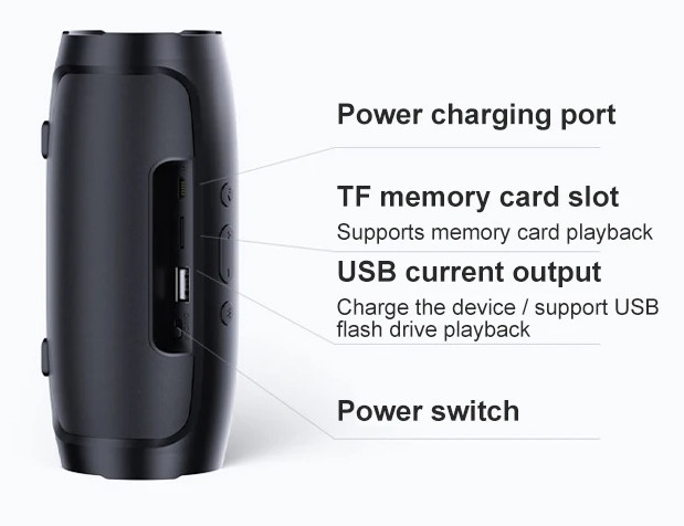 Портативная беспроводная Bluetooth колонка Charge Mini с USB, SD, FM - 12