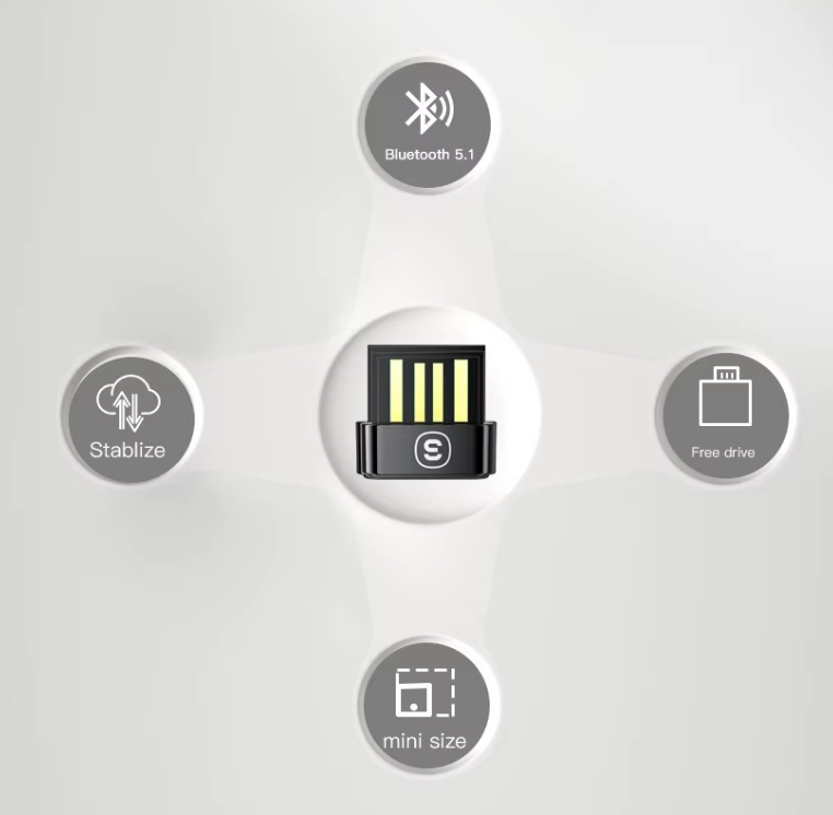 Bluetooth-адаптер Essager 5.1 USB для ПК Ноутбука Компьютера - 11