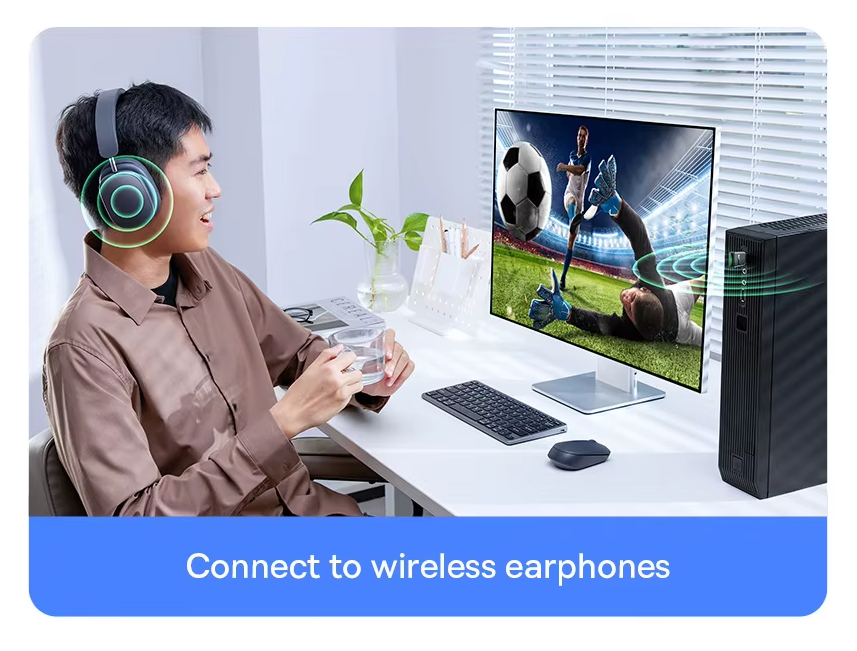 Беспроводной USB Адаптер Bluetooth 5.3 Baseus BA07 Для ПК Ноутбука Компьютера - 14