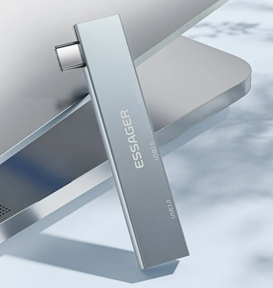 USB Хаб Essager Type-C На 3 USB-A 2.0/3.0 В Алюминиевом Корпусе - 13