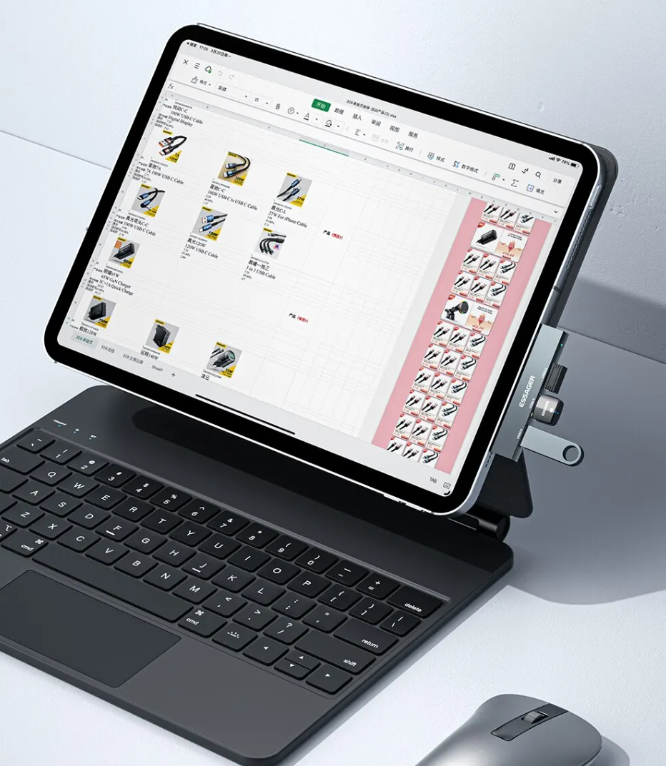 USB Хаб Essager Type-C На 3 USB-A 2.0/3.0 В Алюминиевом Корпусе - 9